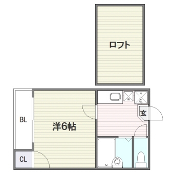 ダイアスター御供所102号室-間取り