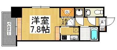 エステートモア浄水通り1106号室-間取り