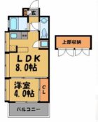 エステートモア薬院ネスト - 所在階***階の間取り図 3872