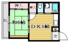 三角ビル - 所在階***階の間取り図 11373