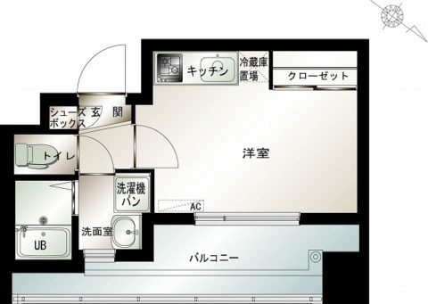 エンクレスト西公園III804号室-間取り