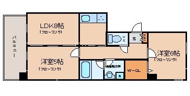 エコノ桜坂８402号室-間取り