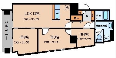 日之出博多ビル601号室-間取り