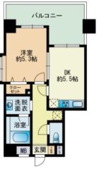 高口箔屋ビル - 所在階 の間取り図