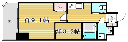 ウインステージ平尾701号室-間取り