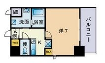 アンプルールベトンカルティエ401号室-間取り