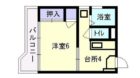 コーポ吉賀 - 所在階 の間取り図