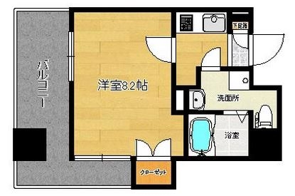 リファレンス下呉服町403号室-間取り