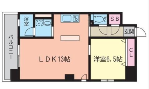 博多プレイス910号室-間取り