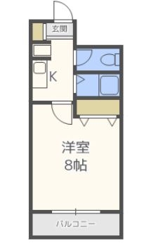 銀月堂ビル602号室-間取り