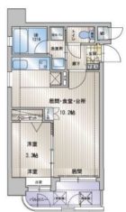 アクタス天神セントラルタワー - 所在階***階の間取り図 3972