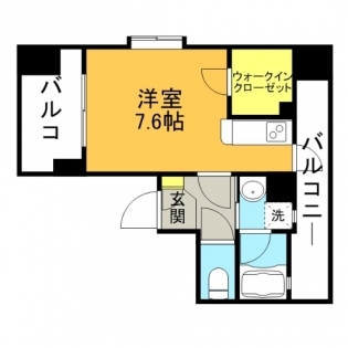 アクタス浄水通り805号室-間取り