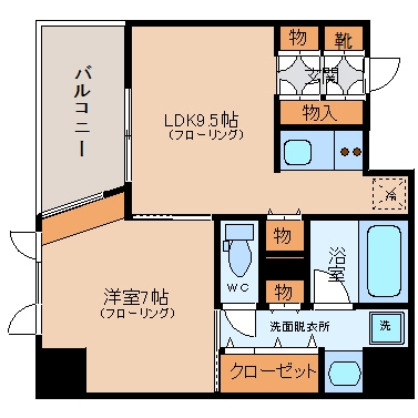 アビターレエクセラ405号室-間取り