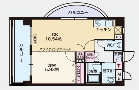 グランシャリオ住吉301号室-間取り