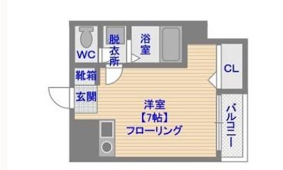 ベルトピア天神南II203号室-間取り