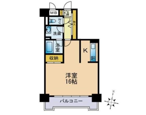 グランピア赤坂302号室-間取り