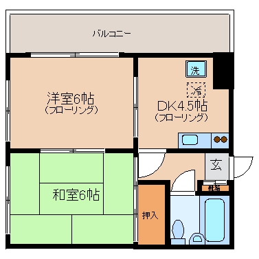 ダイアパレス博多703号室-間取り