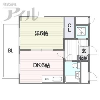 ダイアパレス大手門第2701号室-間取り