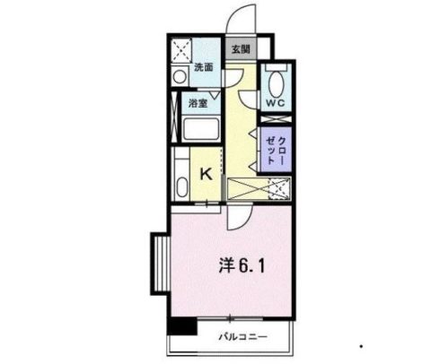 セレーノ・コンフォート大手門1003号室-間取り