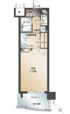 エンクレスト大博通り - 所在階 の間取り図