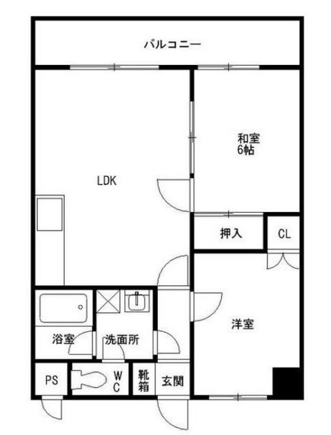 アークヴィラ大濠西403号室-間取り