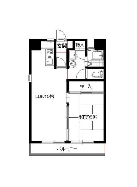 デュプロビル503号室-間取り