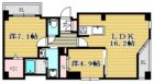 アルカス西公園 - 所在階 の間取り図