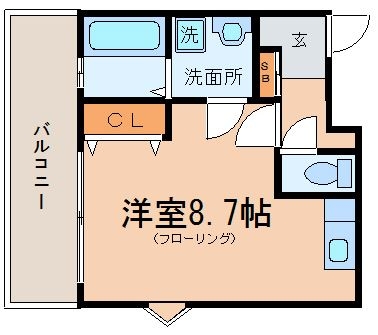 ジャスティス駅東301号室-間取り