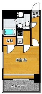 エステートモア平尾駅前通り - 所在階 の間取り図