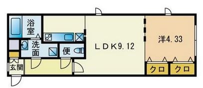 Branche住吉WEST201号室-間取り