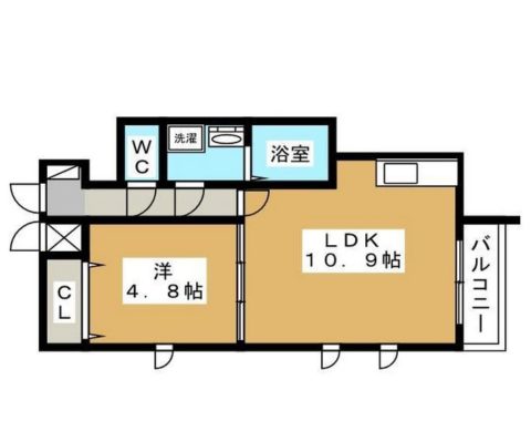 アドバンス天神南303号室-間取り