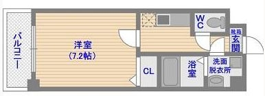 グランフォーレ桜坂ステーションプラザ702号室-間取り