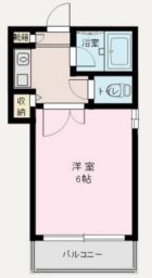 プロスペリテ高砂 - 所在階 の間取り図