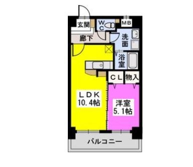 ラ・ルーチェ403号室-間取り