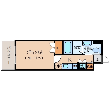 ダイナコートエスタディオ東公園V204号室-間取り