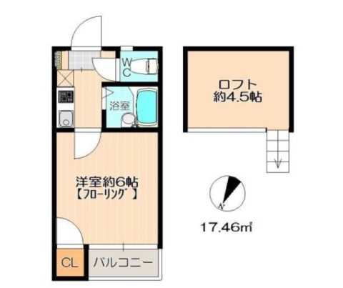 マイライフ・千代202号室-間取り