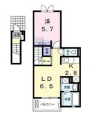 グラニテC - 所在階 の間取り図