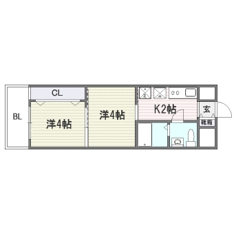 リファレンス博多駅前502号室-間取り