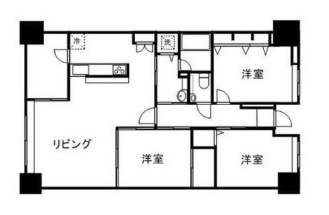 コアマンション桜坂プレジオ弐番館号室-間取り