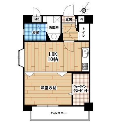 ステイツ天神東II701号室-間取り