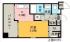 ゴールド大濠 - 所在階 の間取り図