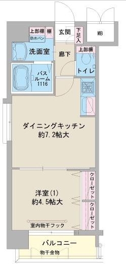 Ｆ・ＰＡＲＣ博多駅南1101号室-間取り