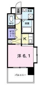 グローバルゲート大濠 - 所在階 の間取り図