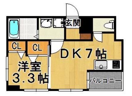 華秋ビル401号室-間取り