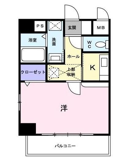 ウエルアクセス草香江604号室-間取り