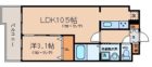 ベルファース博多東 - 所在階 の間取り図