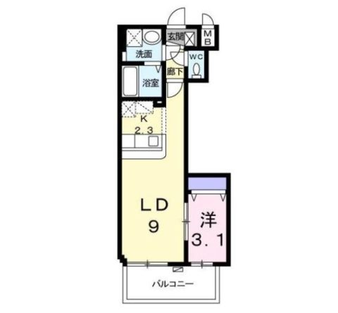 ラ　メゾン　ド　ナチュール903号室-間取り