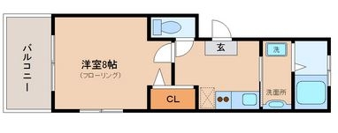 マーベラス天神東II2101号室-間取り