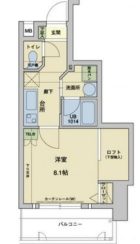 アクタス天神アネックス - 所在階 の間取り図