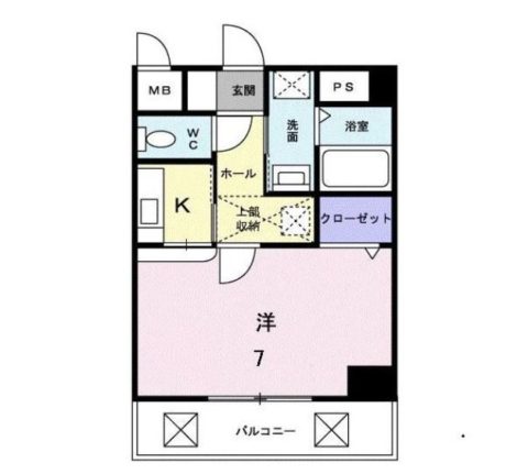 ウエルアクセス草香江503号室-間取り